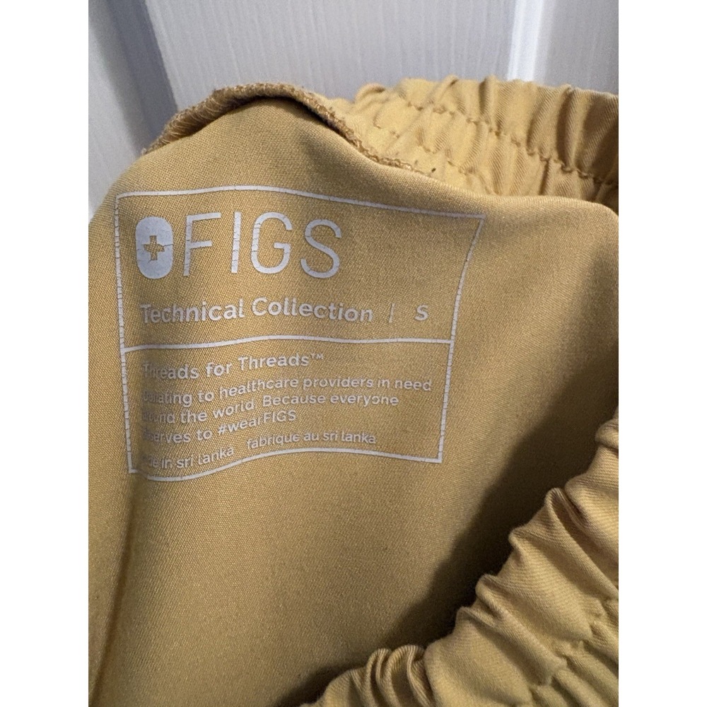 FIGS Zamora Jogger Scrub Pants Size Small - Light Gold - Picture 3 of 6